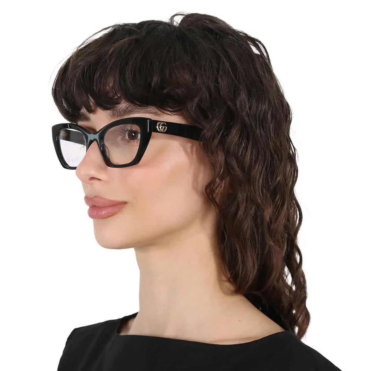 Gucci Demo Cat Eye Ladies Eyeglasses GG1334O 001 52 GG1334O 001 52