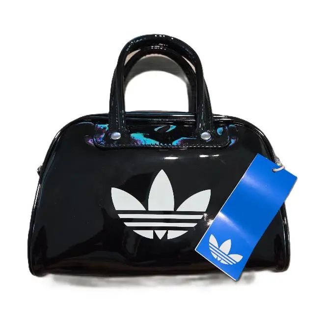 Adidas Originals Mini Bowling Bag Top Handle Glossy Purse JX0247