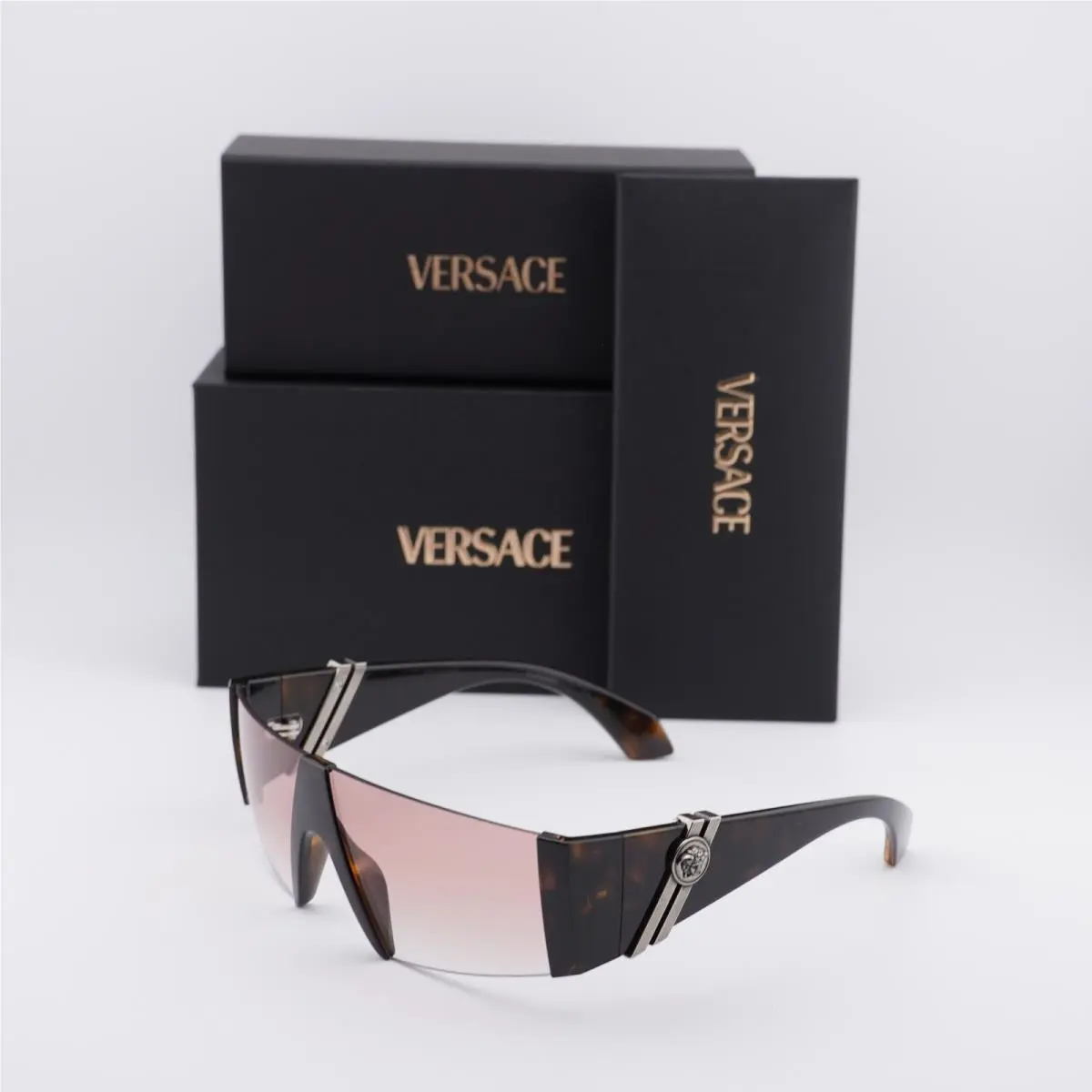 VE4516 108/3B Havana/pink Gradient 0-0-130 Sunglasses by Versace