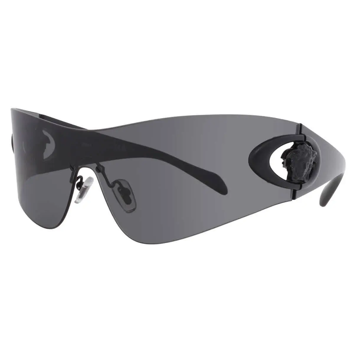 Dark Grey Shield Men`s Sunglasses VE2280 143687 42 VE2280 143687 42 by Versace