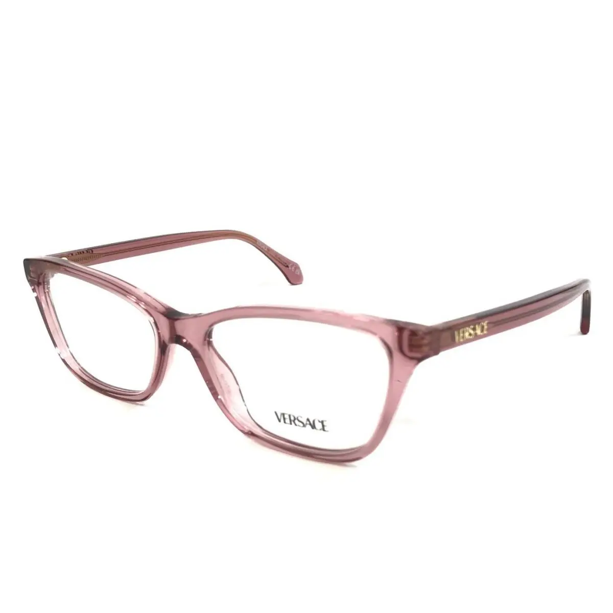 Versace Eyeglasses Frames MOD.3375 5234 Transparent Amarena Pink 52-16-140