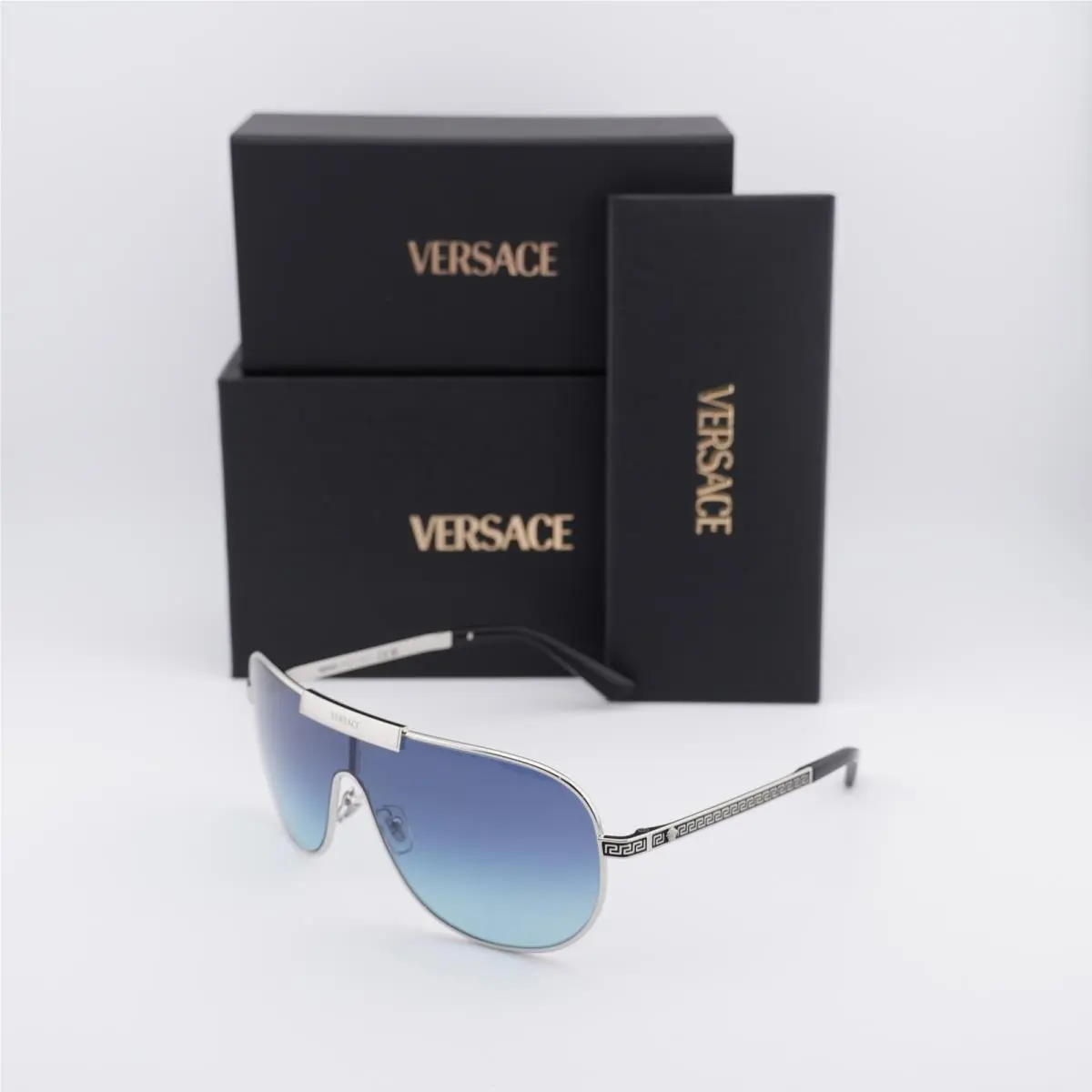 VE2293 100019 Silver/light Blue Gradient Dark Blue 40-140-140 by Versace