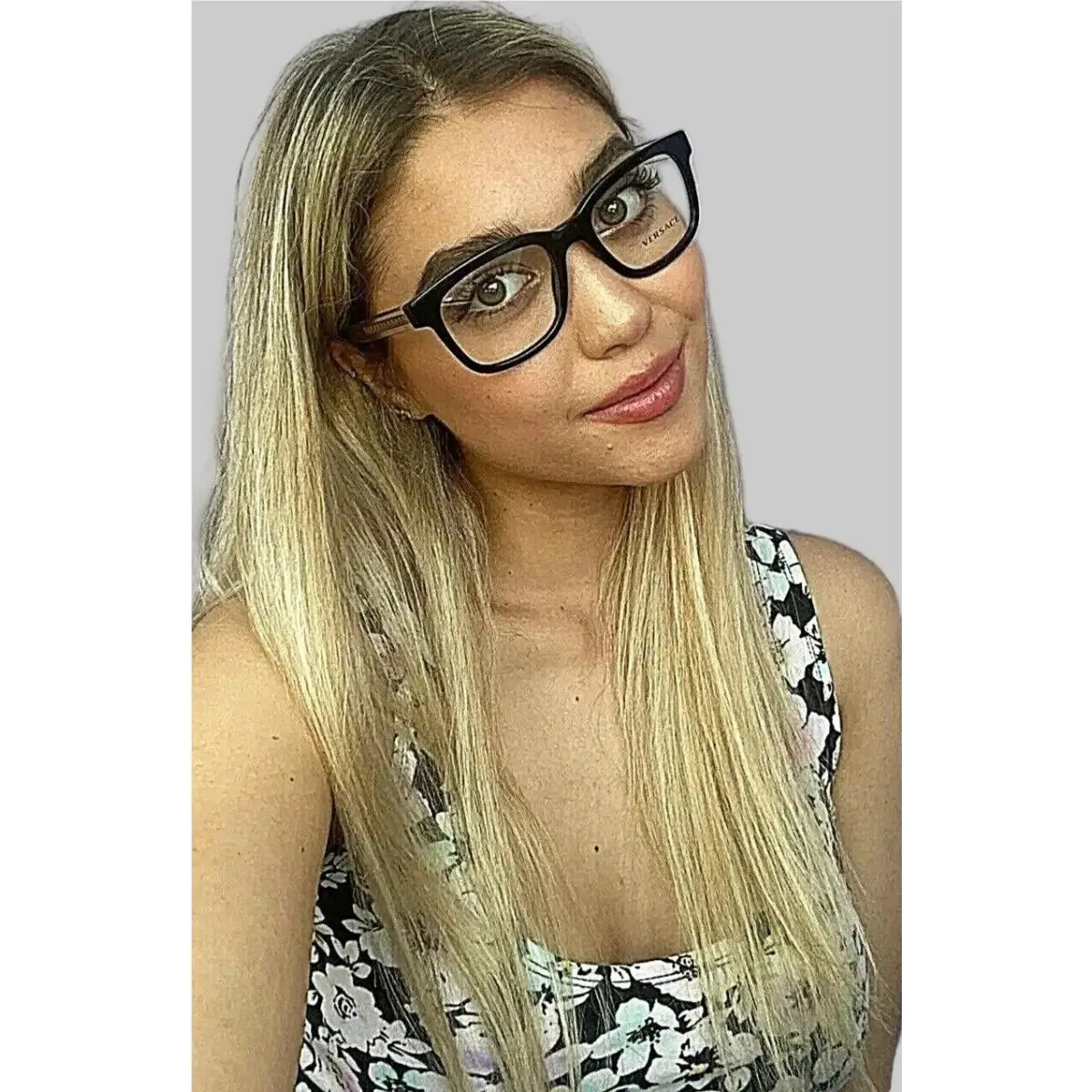 Versace Mod. 3239 GB1 Black 52mm Women’s Eyeglasses Frame Italy 52-20-145