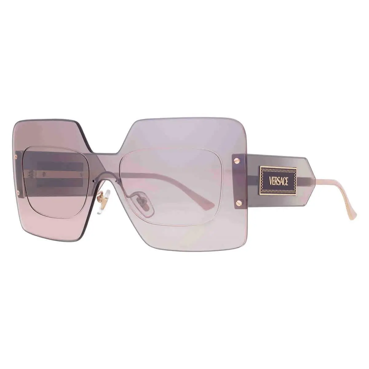 Versace Mirror Silver Shield Ladies Sunglasses VE2277 10026I 142 VE2277 10026I