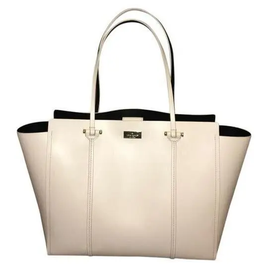 Kate Spade Tan Peddle Black Annelle Arbour Hill Large Leather Handbag Tote