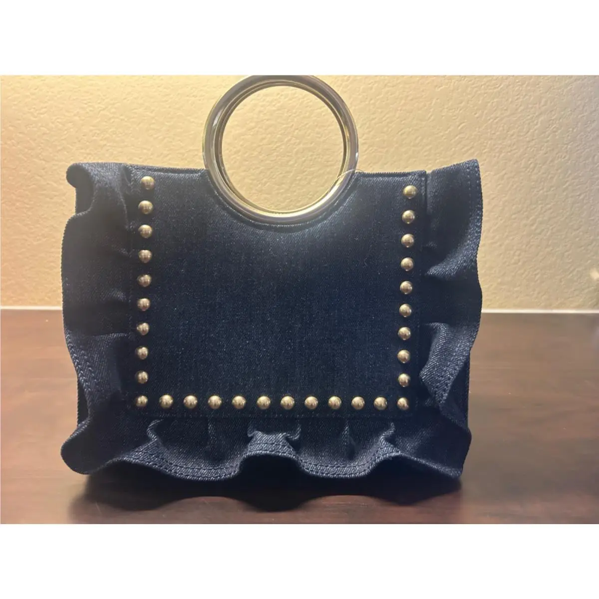 Denim 2Way Shoulder Hand Bag Ring Handle - New by Kate Spade