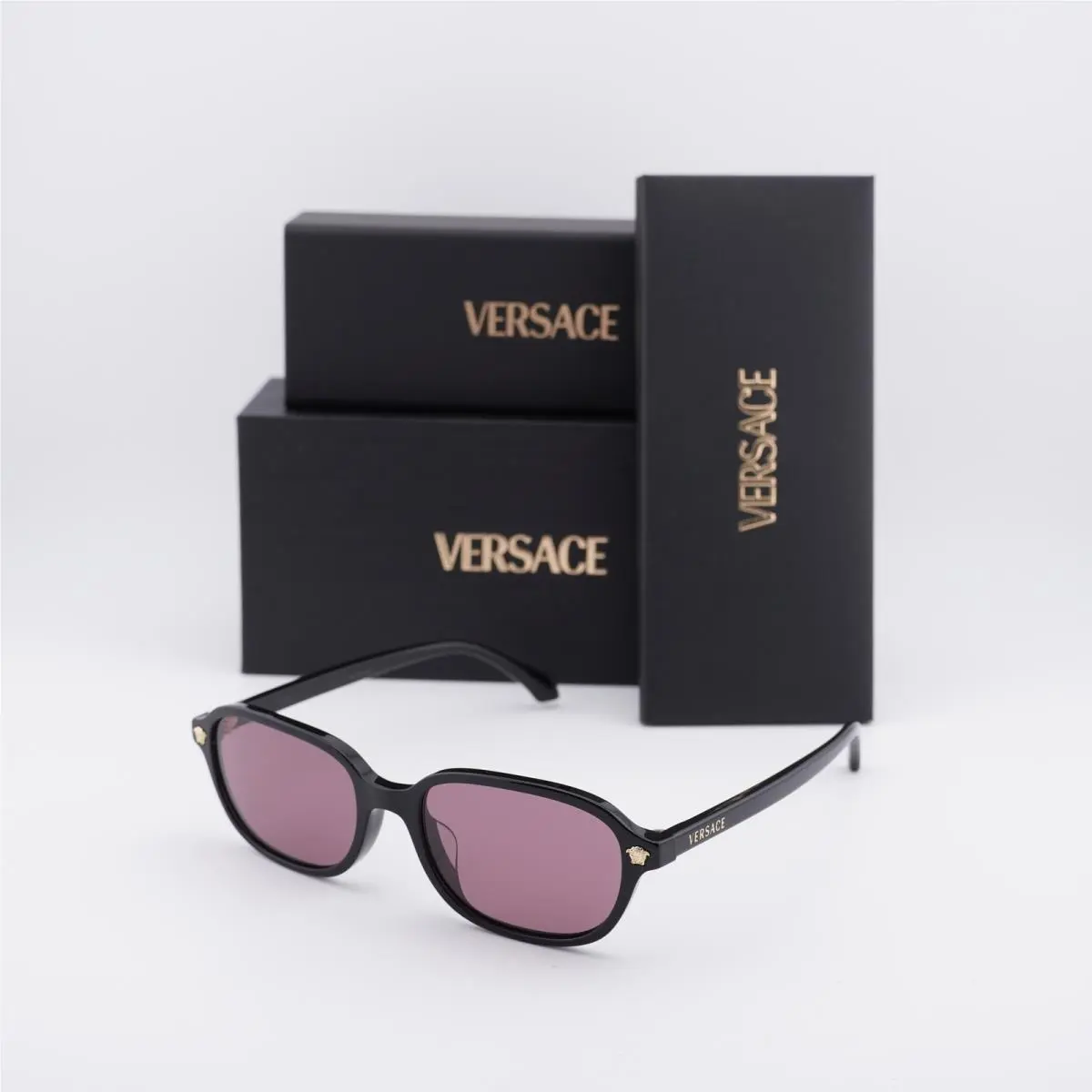 VE4514D GB1/1A Black/purple 53-17-140 Sunglasses by Versace