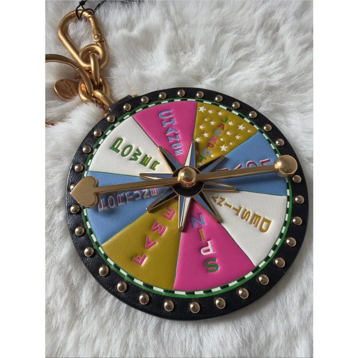 3D Fortune Favor Bag Charm Key Fob Keycha by Kate Spade