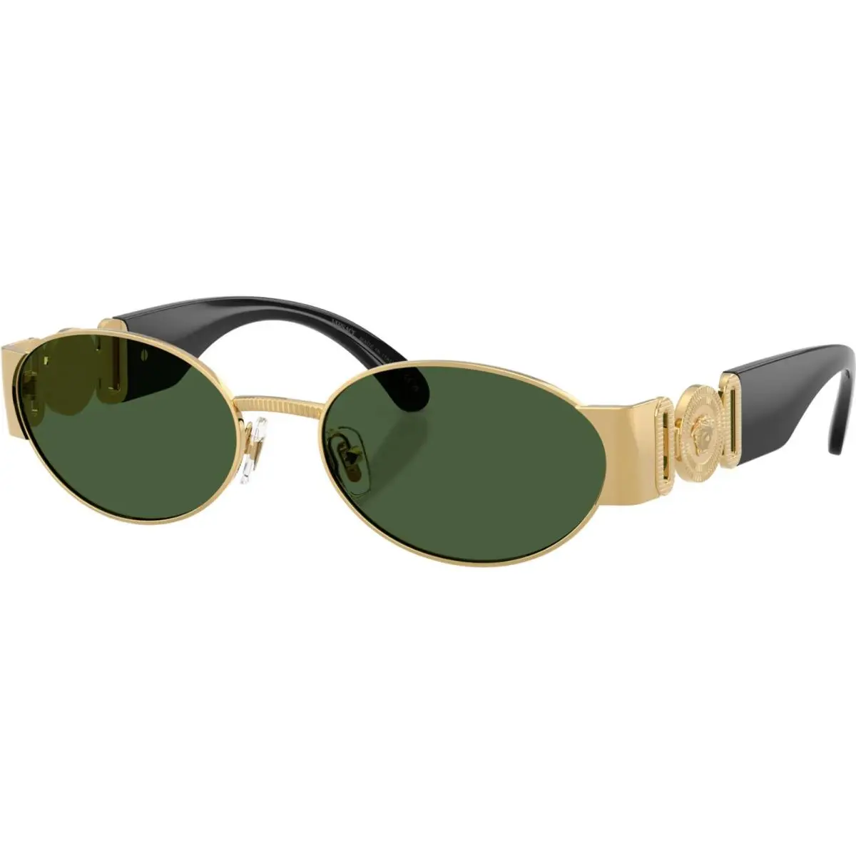 Versace VE2299 100271 Gold Dark Green Men`s 56 mm Sunglasses