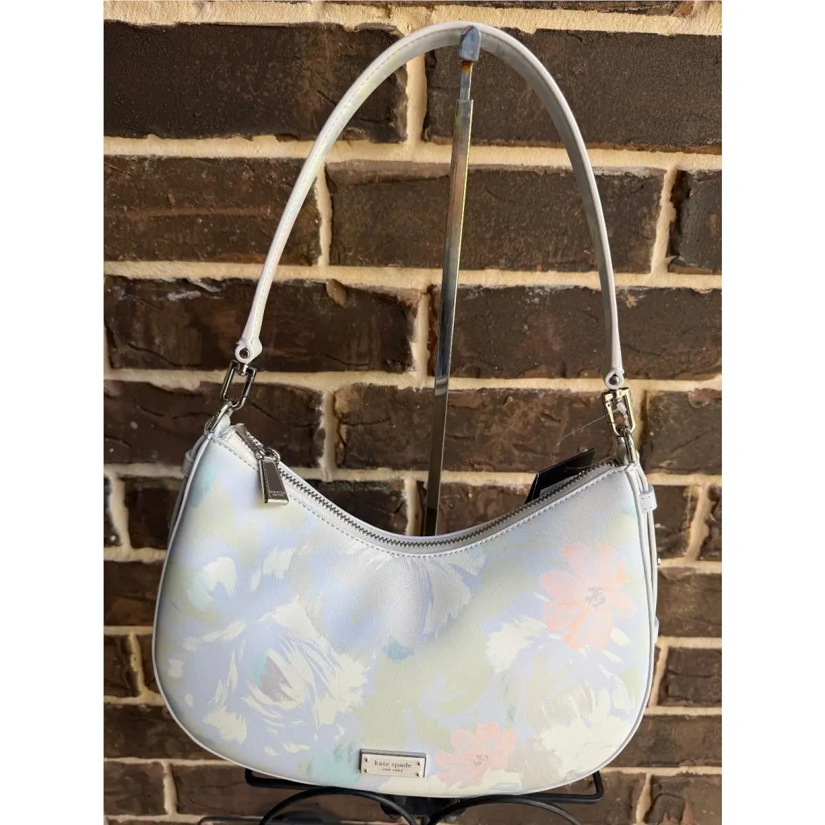 Liv Hidden Garden Leather Shoulder Cross/b Two Straps by Kate Spade