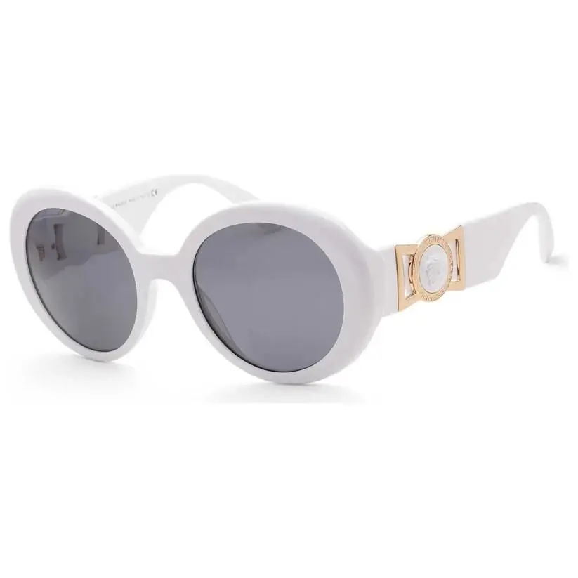 Sunglasses VE4414 314/87 White Frame / Dark Grey Round Lens 55mm by Versace