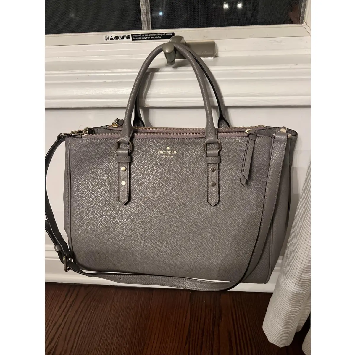 Kate Spade Blue Mulberry Street Leighann Tote Bag with Strap and Handle