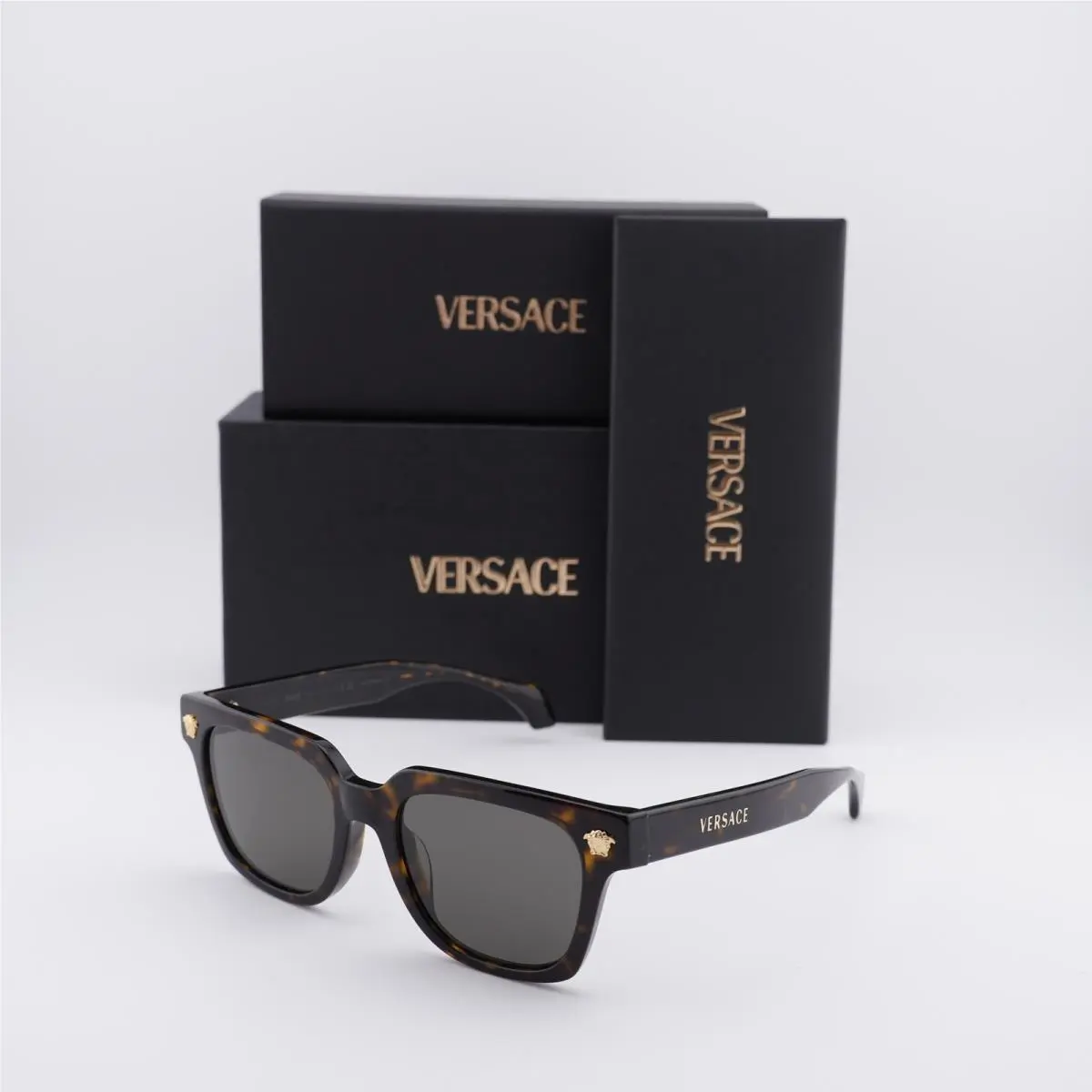 VE4510U 108/3 Havana/brown 52-19-140 Sunglasses by Versace