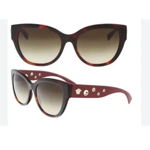 Versace VE4314-5184 Havana Bordeaux Circular Embellishments
