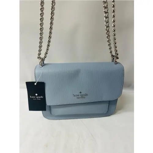Remi Flap Chain Crossbody in Muted Blue K8518- New by Kate Spade