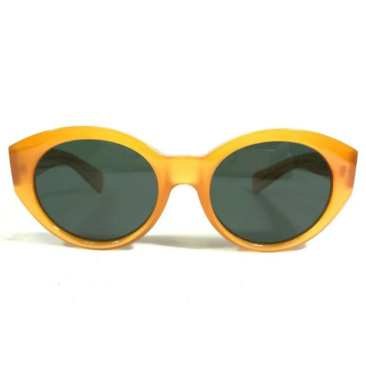 Vintage Gianni  Sunglasses MOD.463 COL.444 Orange Cat Eye w Green Lenses by Versace