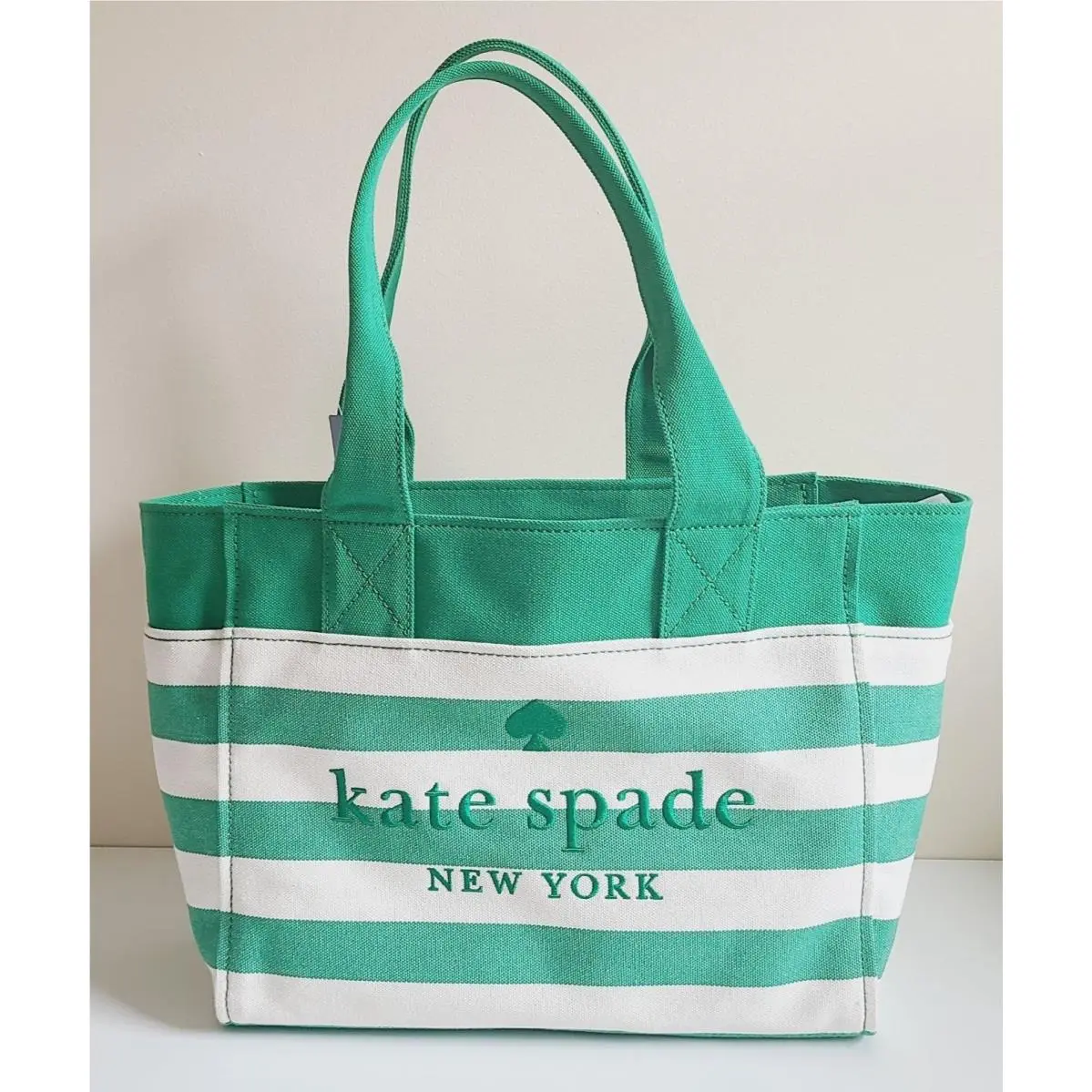 Jett Canvas Large Tote in Green Bean Multi KB695 by Kate Spade