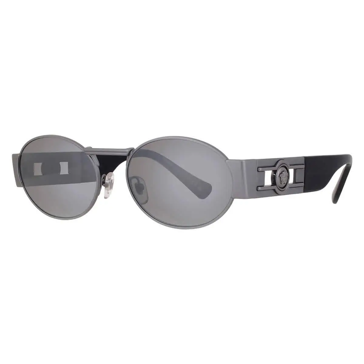Grey Mirror Silver Oval Unisex Sunglasses VE2264 10016G 56 by Versace