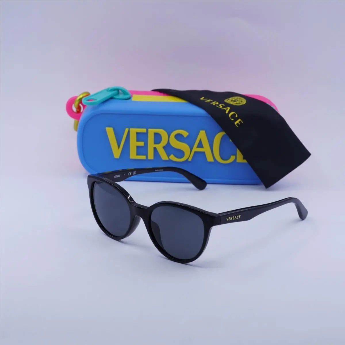 Kids VK4427U GB1/87 Black/dark Grey 46-16-130 Sunglasses by Versace