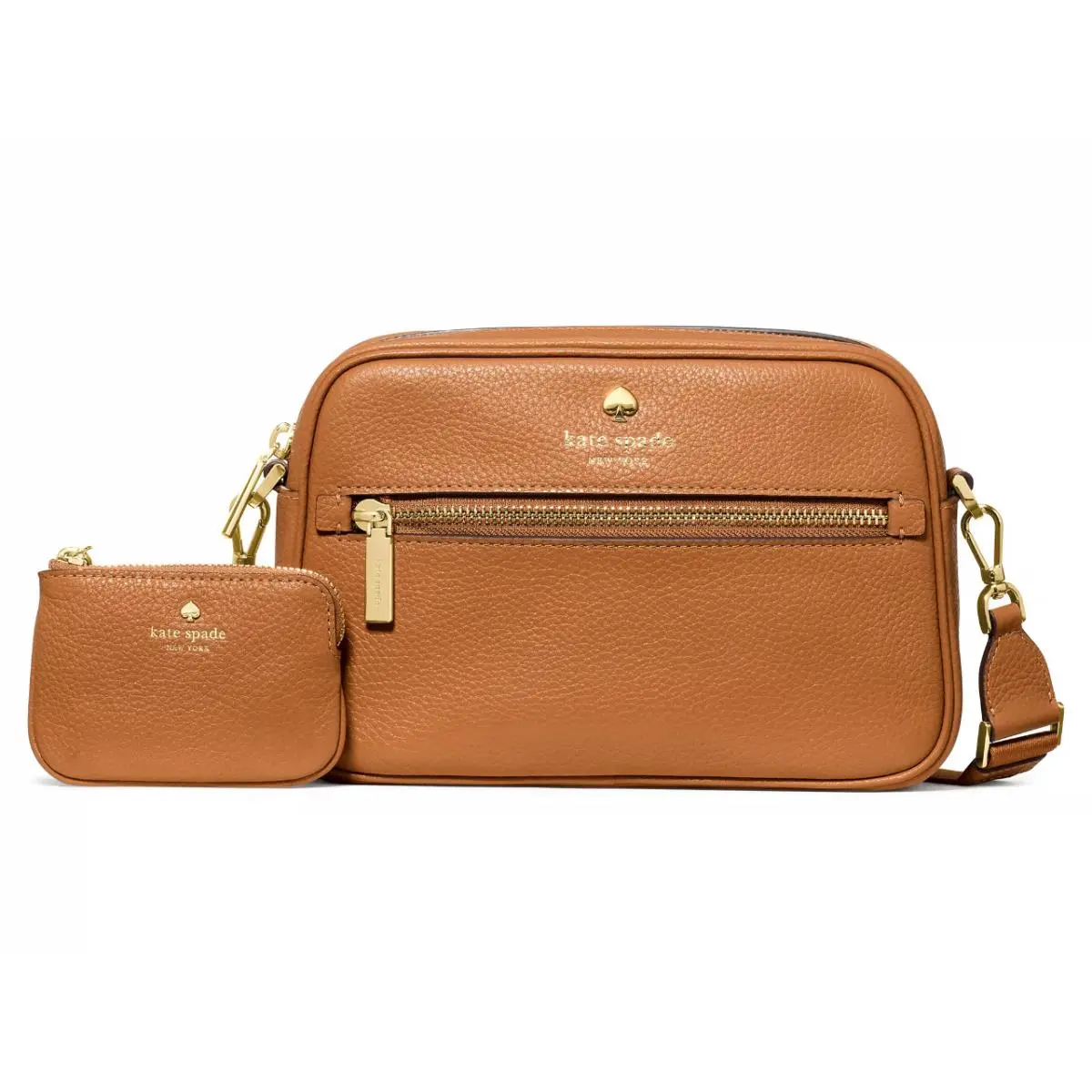 New Kate Spade Emma Pebbled Leather Camera Bag Bungalow with Dust Bag