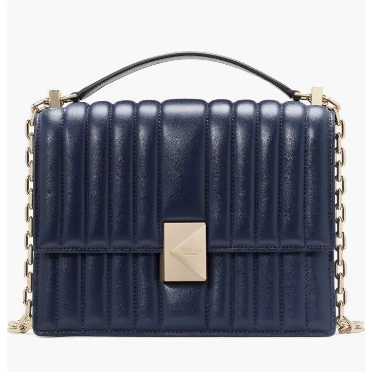 Deco Quilted Leather Convertible Crossbody Shoulder Bag by Kate Spade
