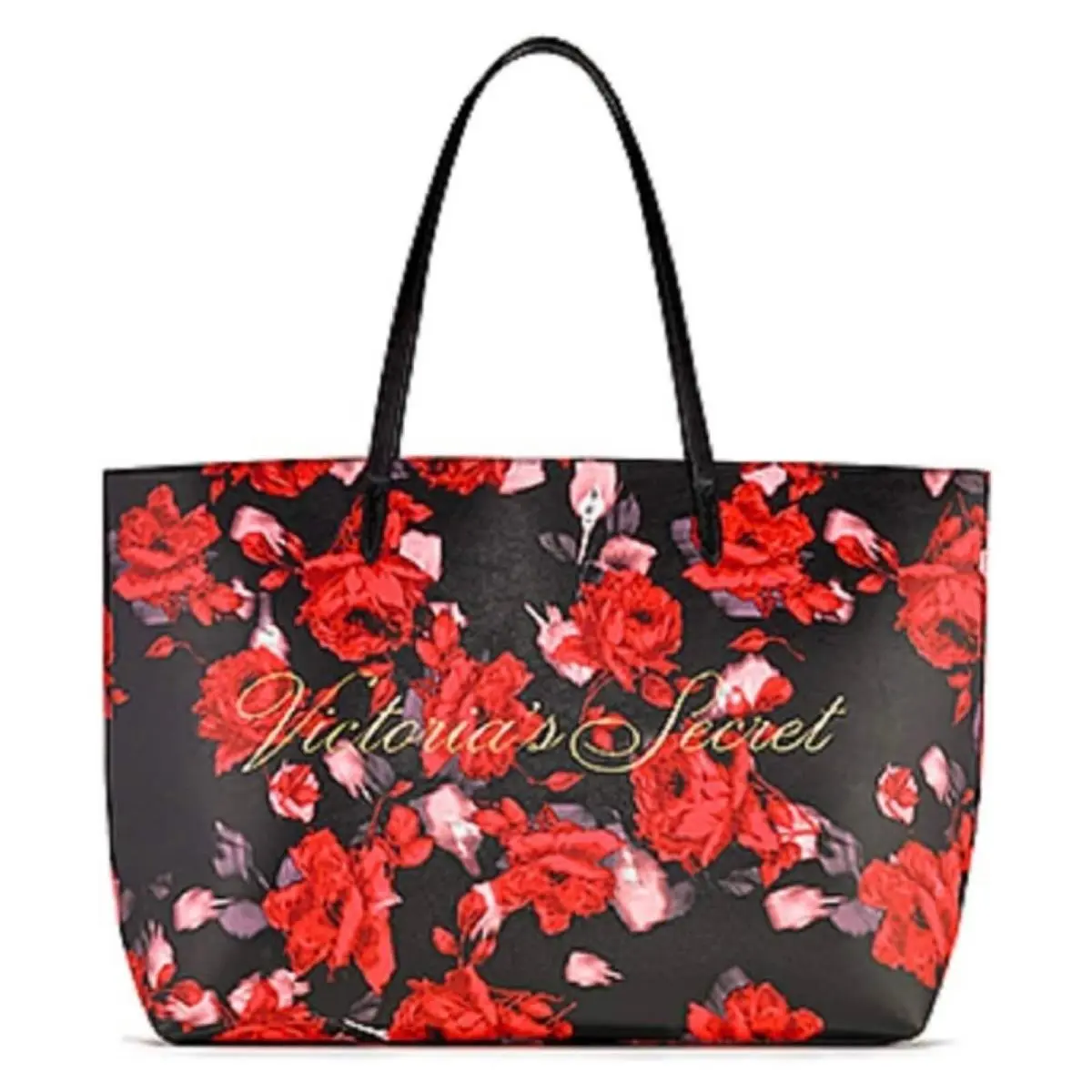Victoria`s Secret Limited Edition 2019 Large Red Floral Rose Tote Bag