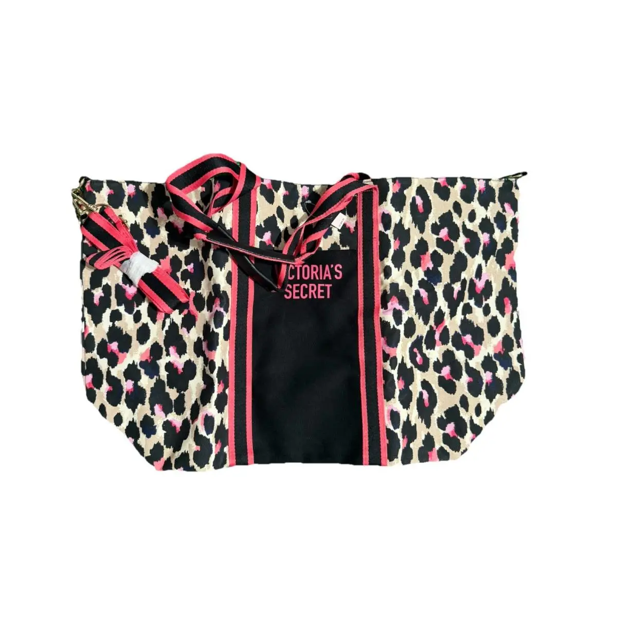 Victorias Secret Weekender Travel Tote Overnight Duffle Gym Bag Leopard Pink by Victoria's Secret