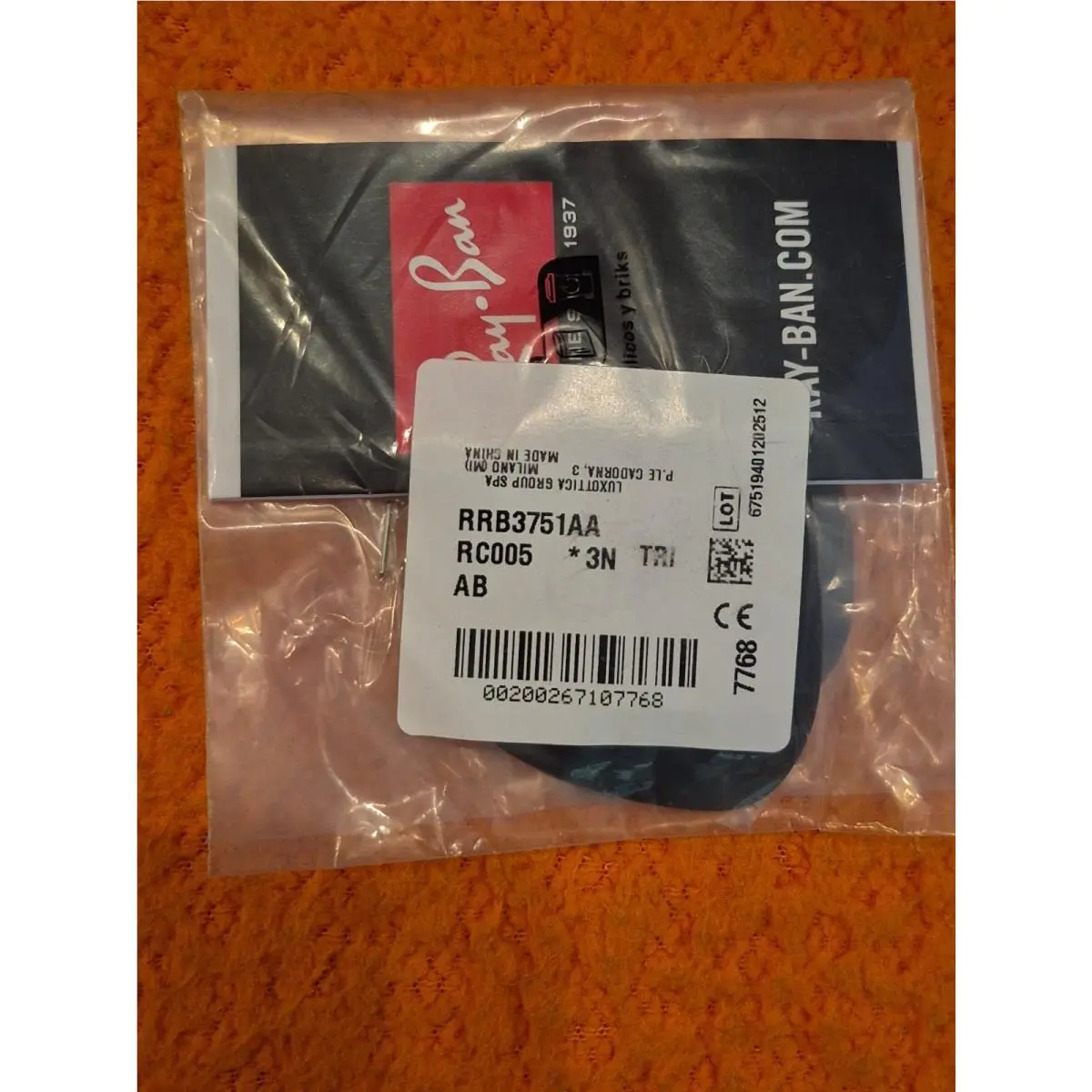 Rayban Replacement Lenses RRB3751AA Replace Rb3751 RC005 3N Tri AB