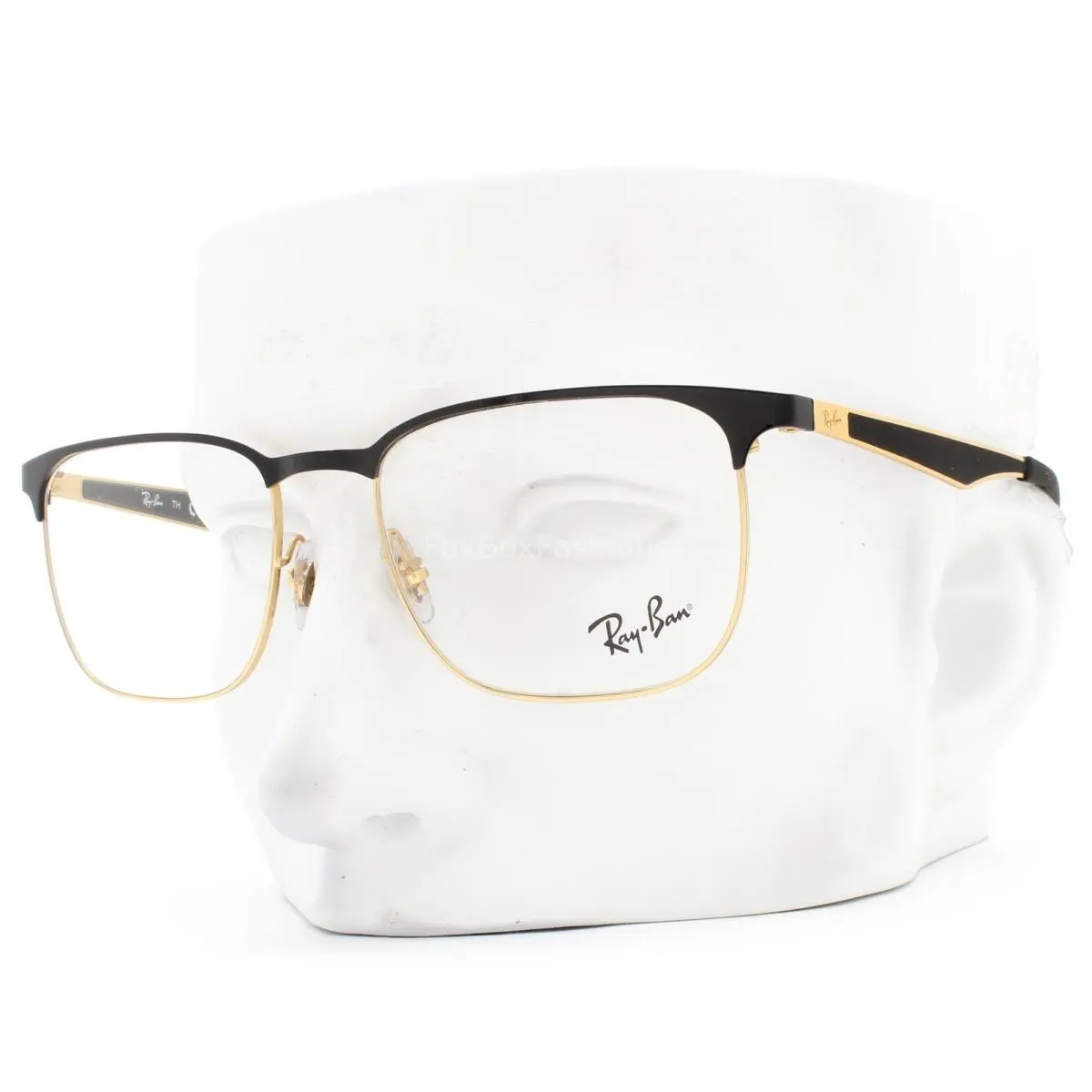 Ray-ban Eyeglasses Glasses RB6363 2890 Shiny Black Metal Arista Gold 54mm W/case
