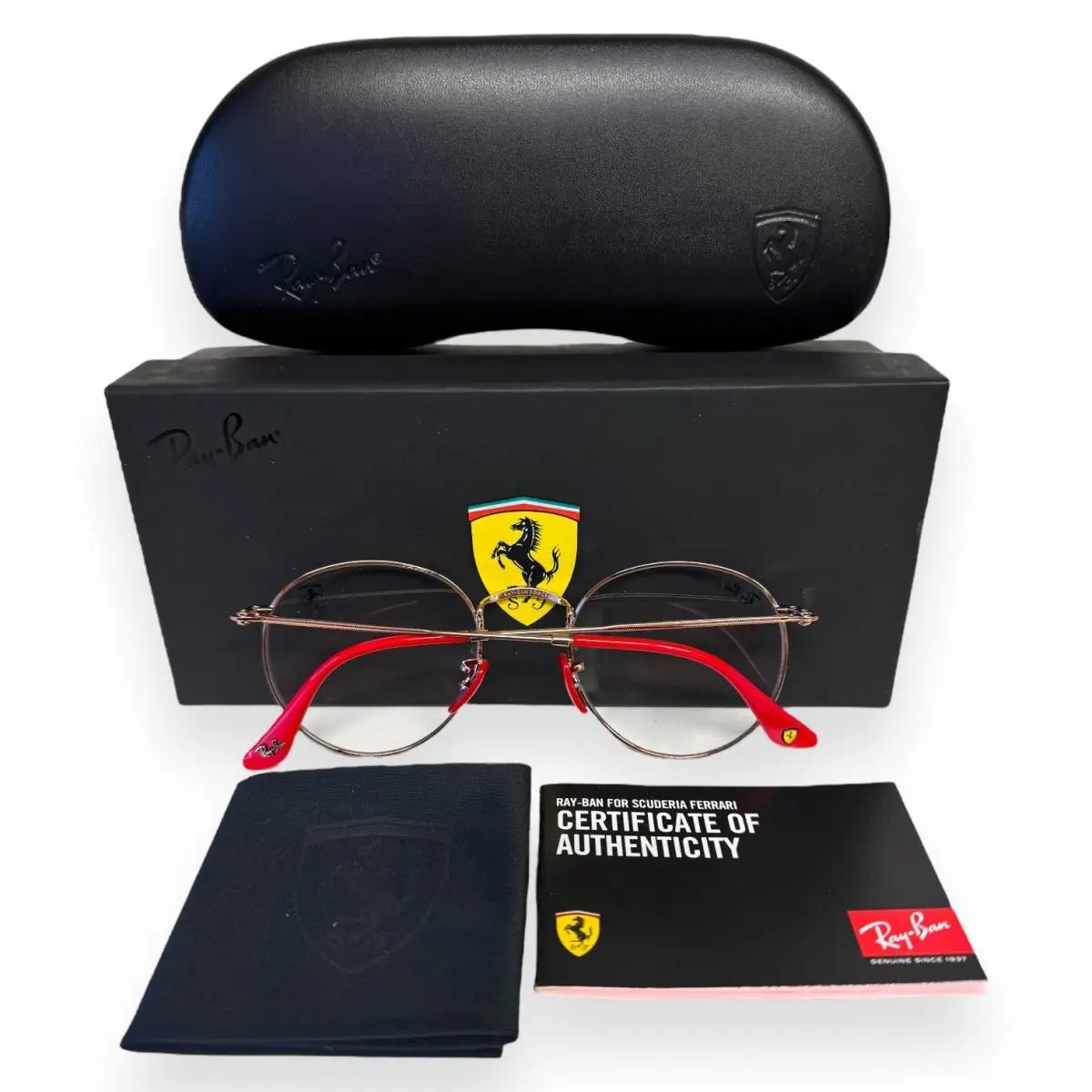 Ray-ban Scuderia Ferrari Eyeglasses Glasses RB 3447VM F032 Copper 50mm W/case