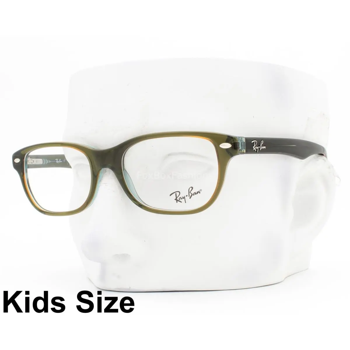 Ray-ban Eyeglasses Glasses RB1555 3946 Transparent Green Blue Orange 48mm W/case