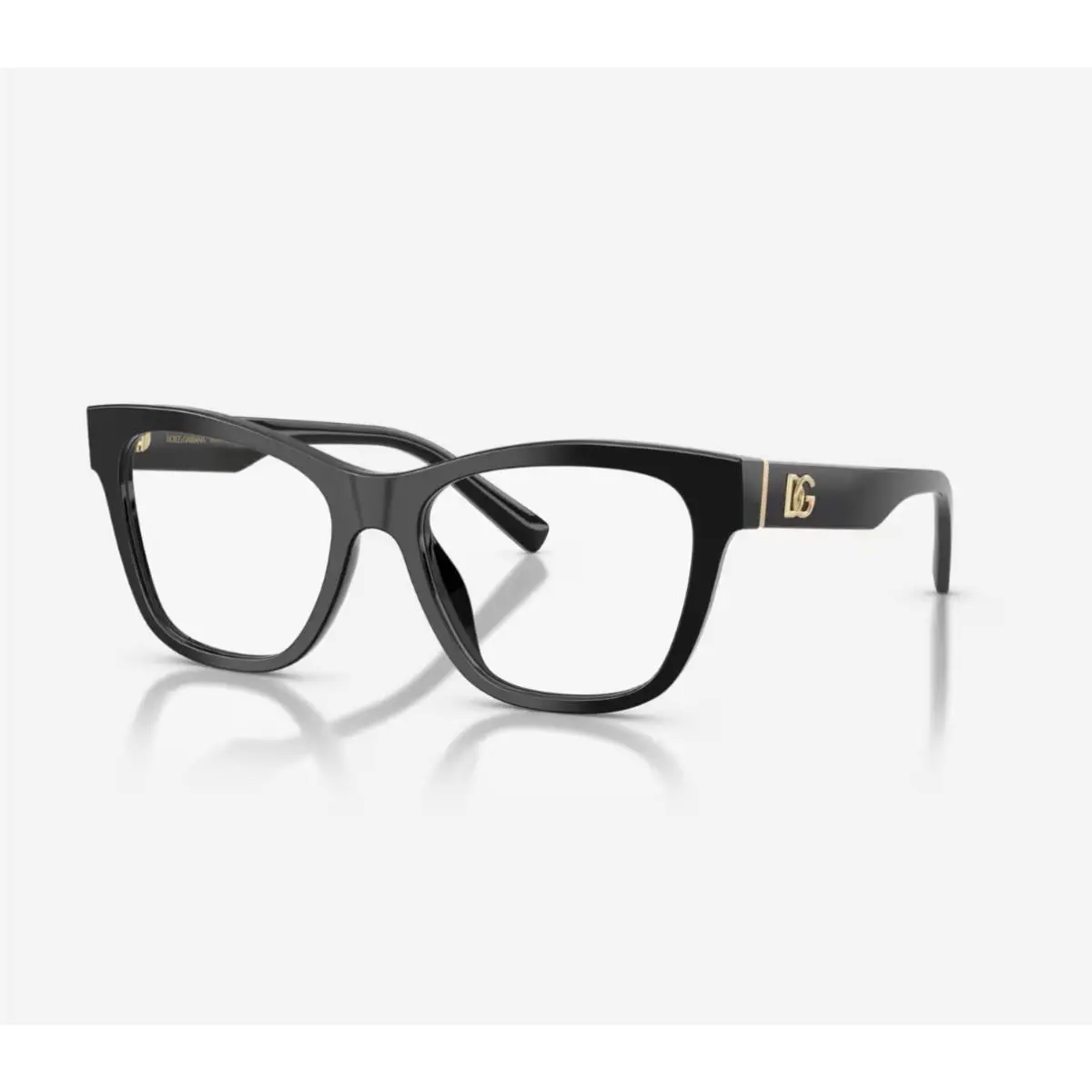 Dolce Gabbana DG3430 501 Black Square Eyeglasses Frame Case Box 55mm