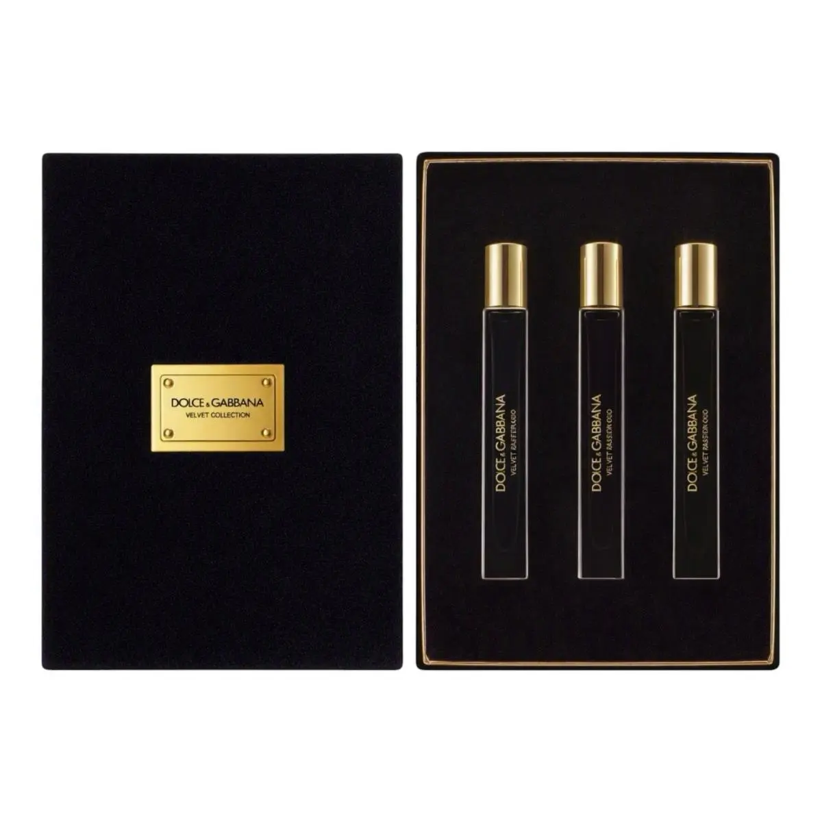Dolce Gabbana Velvet Collection Opulent Travel Set 3x 10ml 0.34 oz Edp Perfume