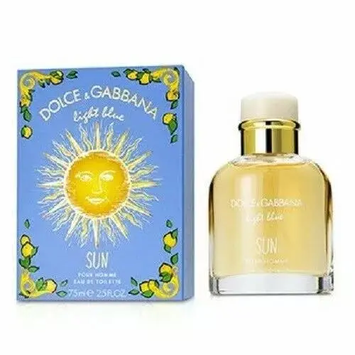 Dolce Gabbana Light Blue Sun Pour Homme Edt Spray 75ml/2.5oz Mens
