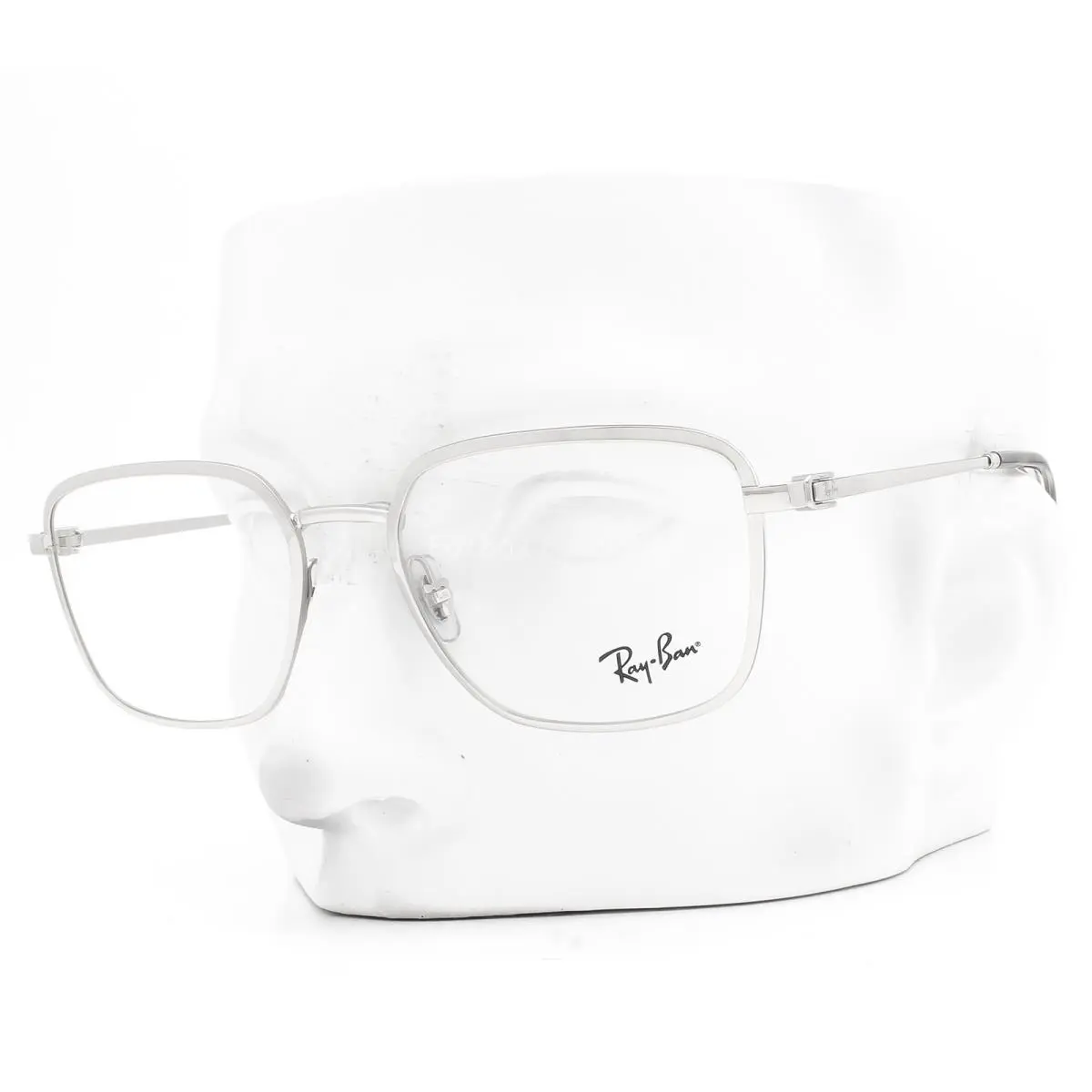 Ray-ban Eyeglasses RB 6511 2501 Unisex Glasses Polished Silver 55mm with Case