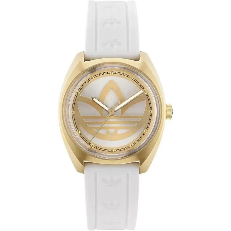 Adidas Unisex Originals Edition One Quartz Watch - AOFH23012 - Dial: White, Band: White
