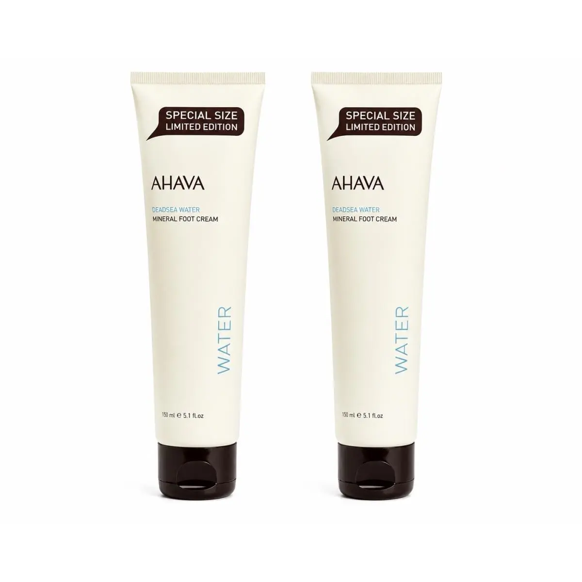 Ahava Dead Sea Water Mineral Foot Cream Limited Edition 5.1 fl oz 150ml Duo by AHAVA