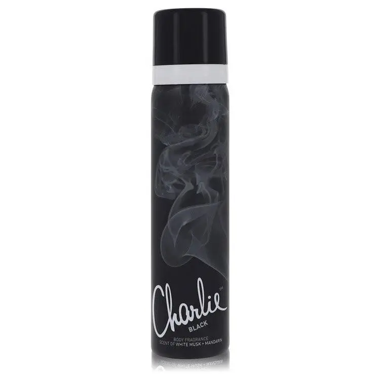 Charlie Black by Revlon Body Fragrance Spray 2.5 oz / e 75 ml
