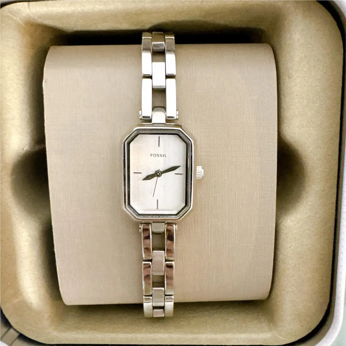 Audelia Three-hand Stainless Steel Watch Model: BQ3578 by Fossil