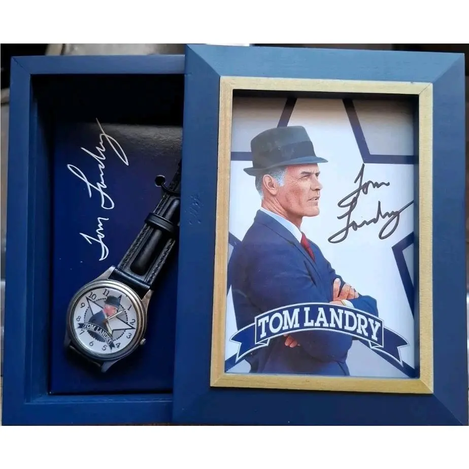 Vintage  Watch Dallas Cowboys Tom Landry 1301 / 2500 Limited Edition Coa by Fossil