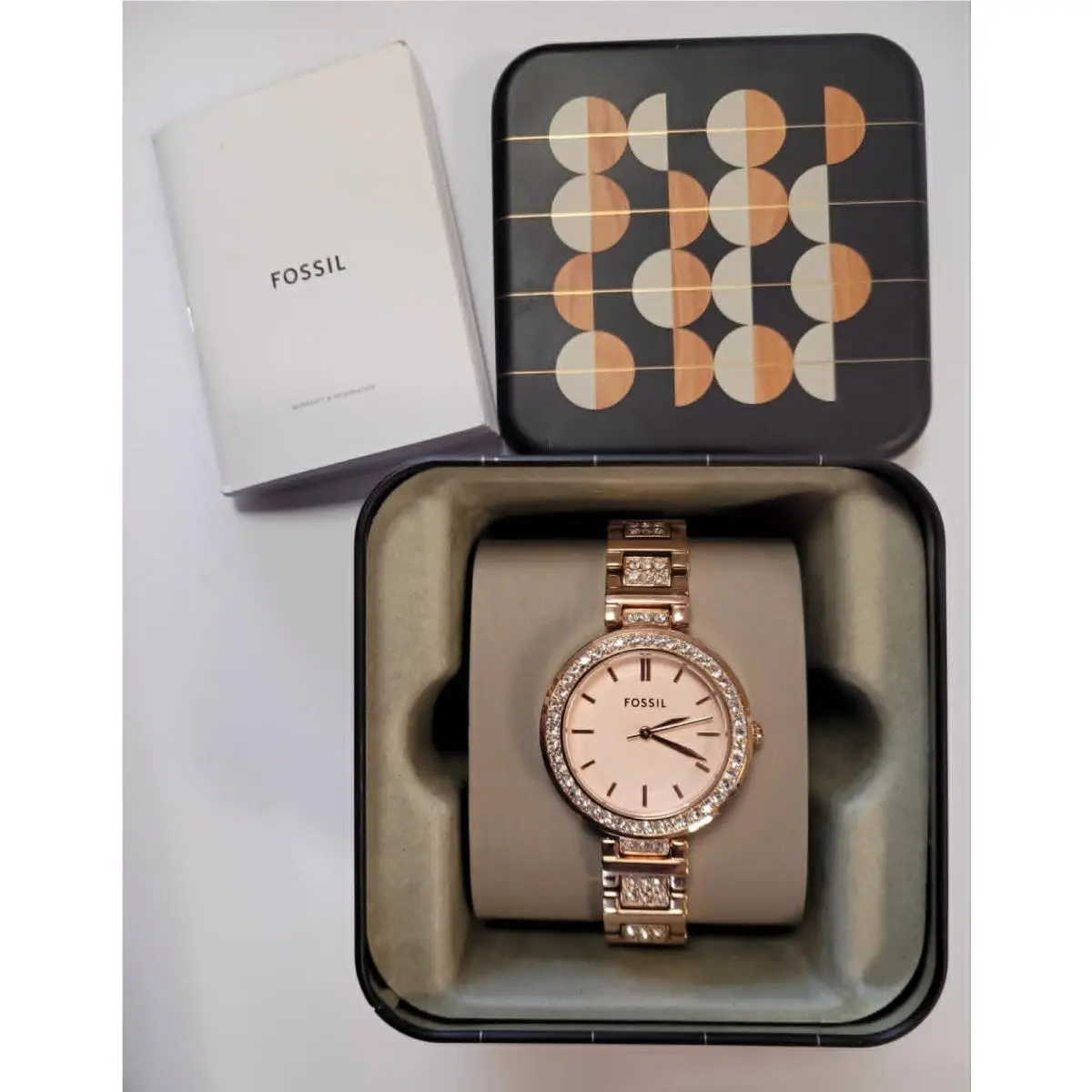 BQ3181 Women Watch 34mm Stainless Steel Gold Tone Band by Fossil