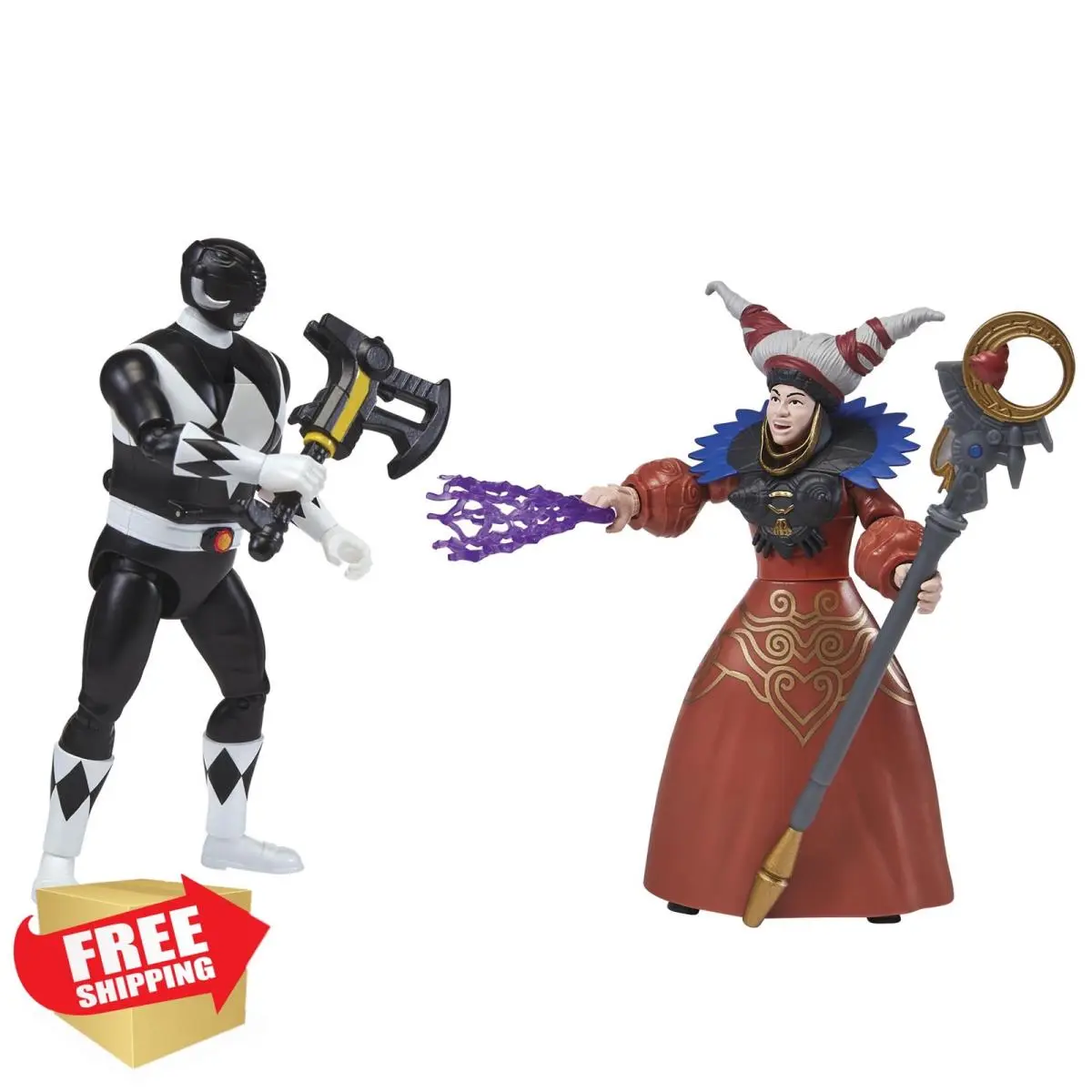 Power Rangers Black Ranger vs Putty Patroller