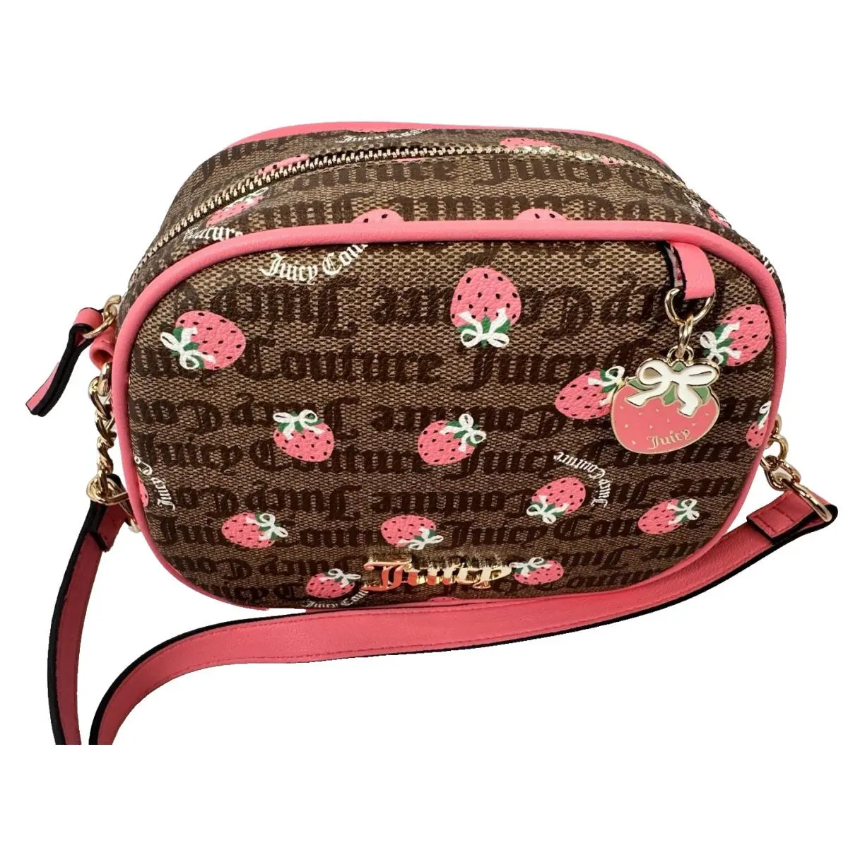 Juicy Couture Berry Sweet Strawberry Camera Crossbody Bag
