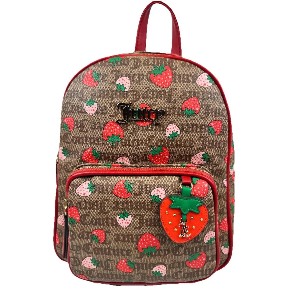 Juicy Couture Strawberry Mini Backpack Freshly Picked Leather