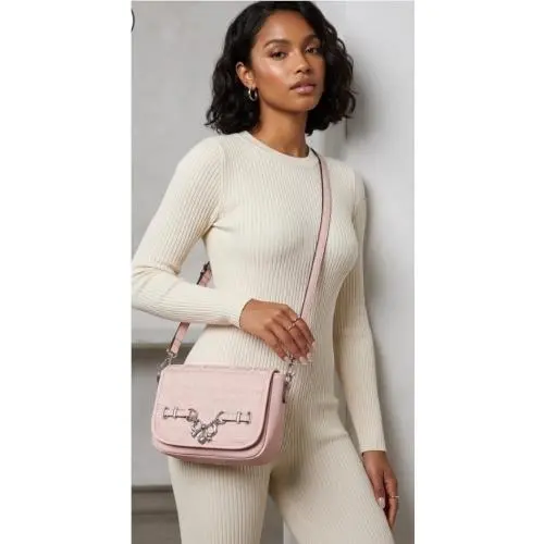 Pink Handbag Y2K Aesthetic Crossbody Coquette Style by Juicy Couture