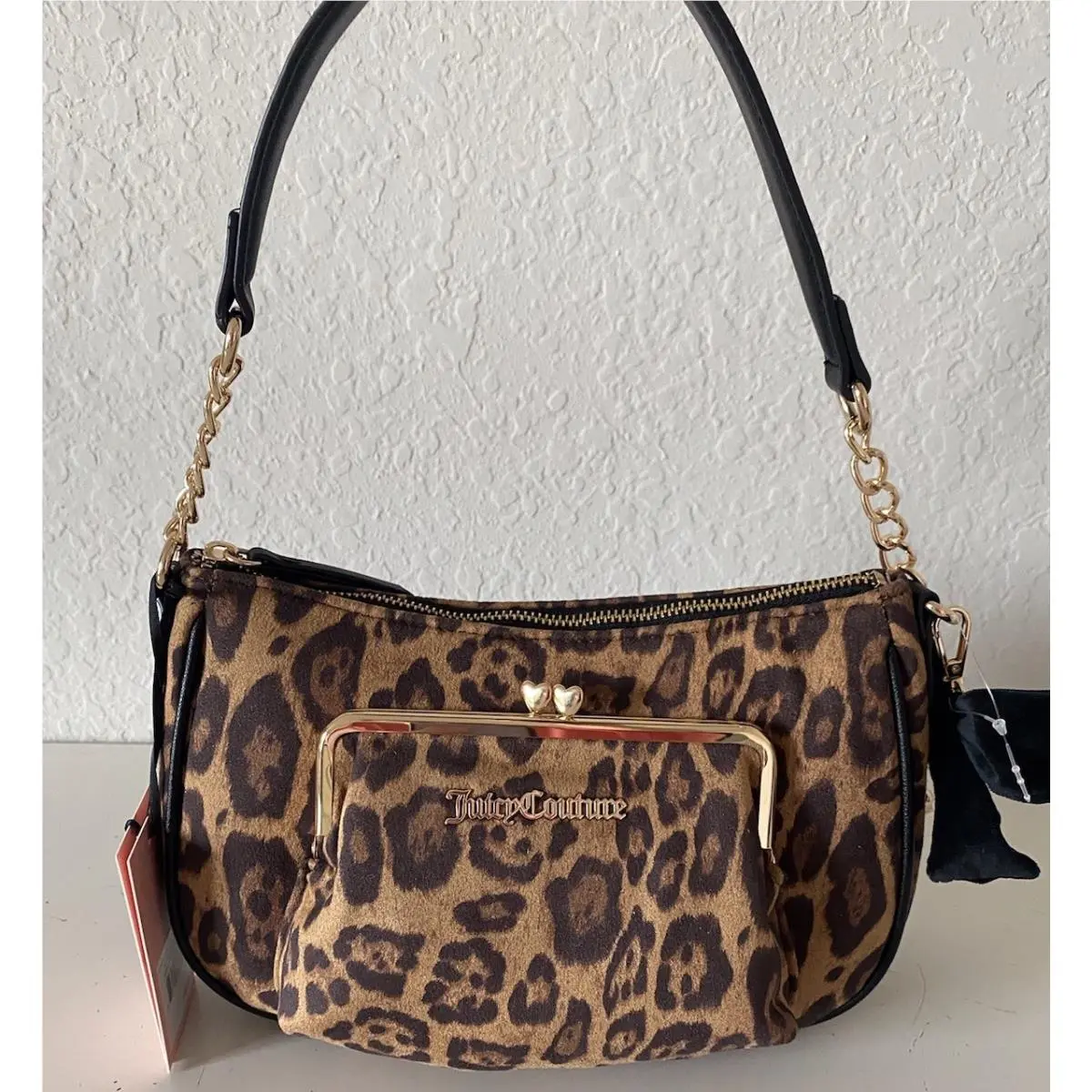 Sugar Spic Animal Print Shoulder Bag Kiss Lock Coin Purse by Juicy Couture