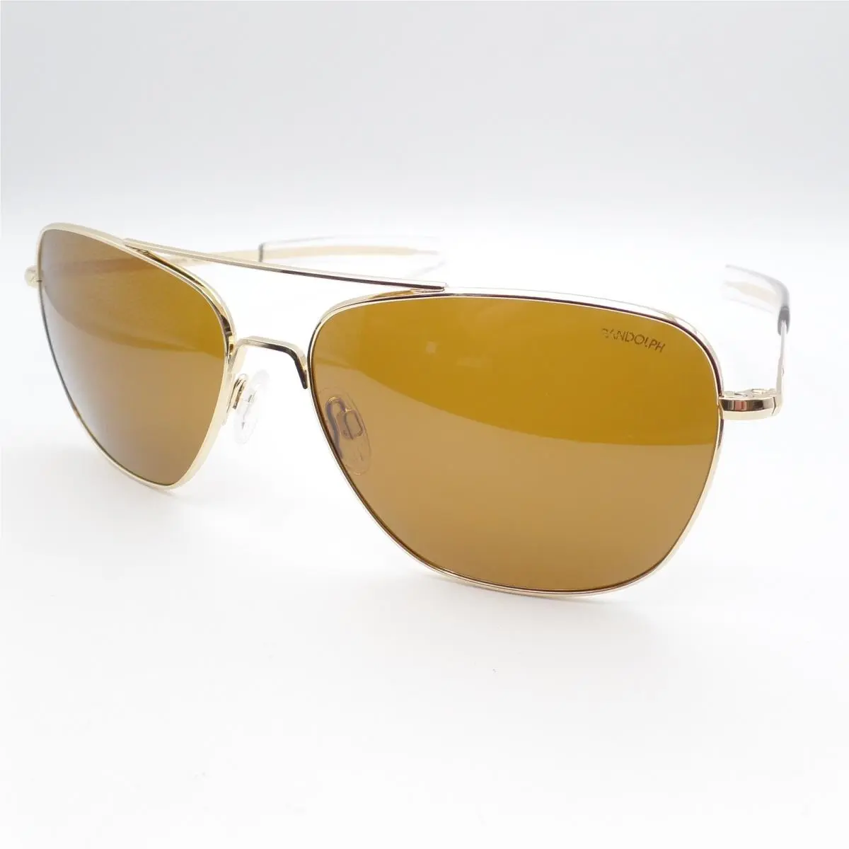 Aviator 23k Gold American Tan 52mm AF526 Usa Bayonet Sunglasses by Randolph