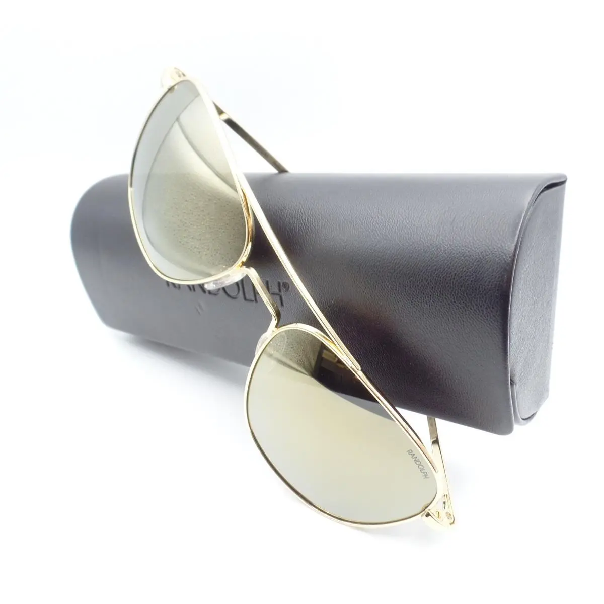 Randolph Aviator Gold Gold Mirror Polarized 58mm Bayonet AF318