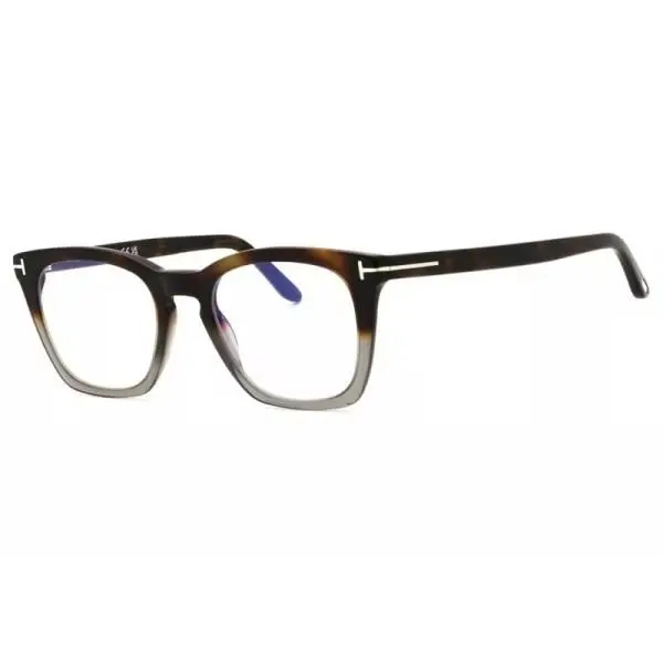 Tom Ford Men`s 48mm Blue Brown Havana Eyeglasses FT5736-B-055-48