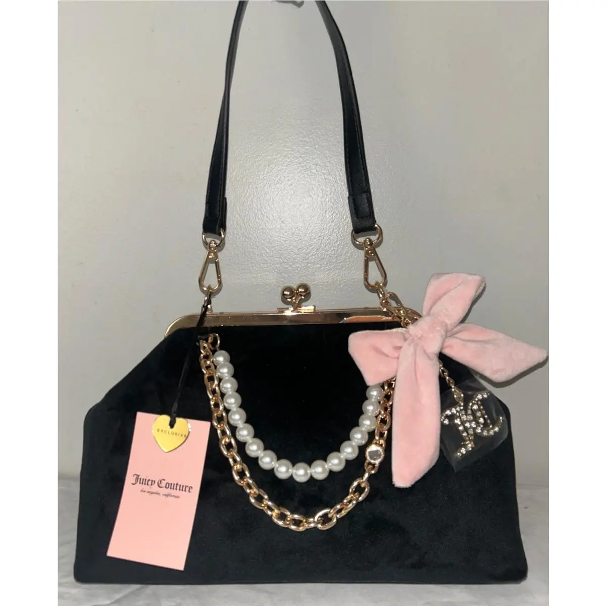 Fashion Items Haus Frame Clutch Shoulder Bag Black by Juicy Couture